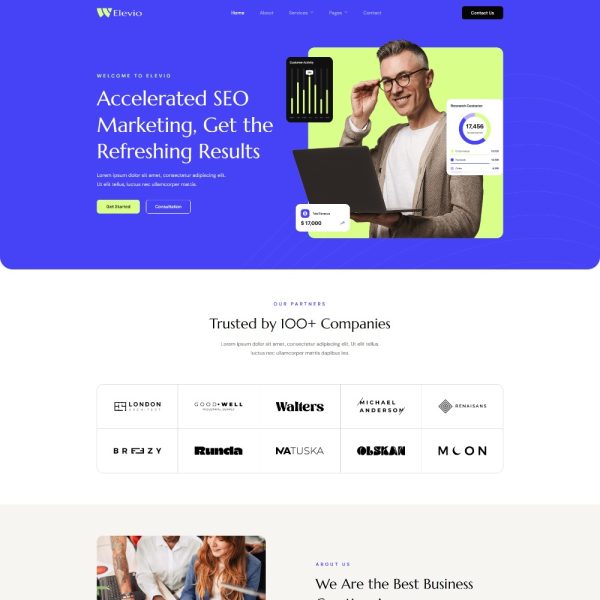 Elevio - SEO & Digital Marketing Elementor Template