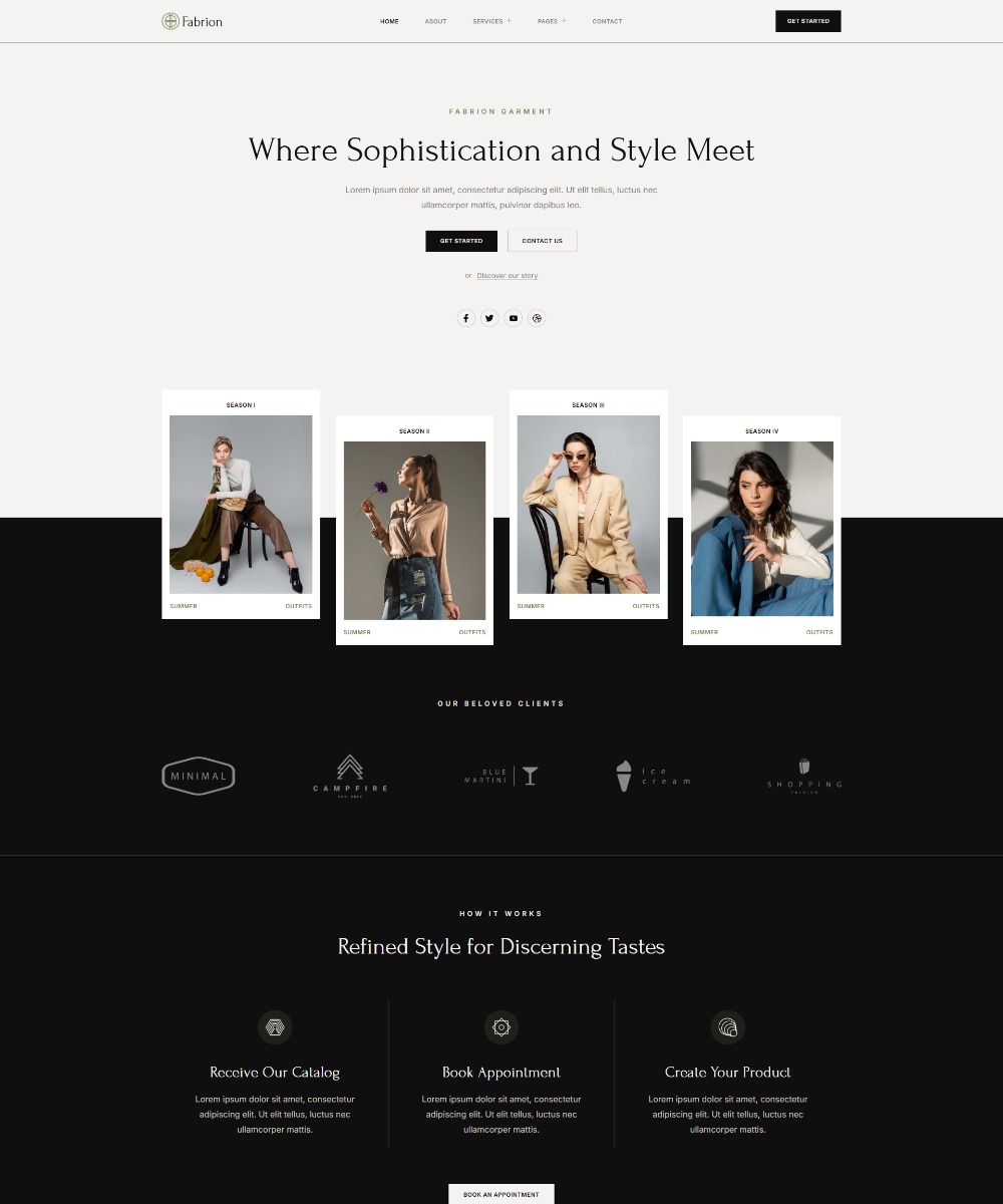 Fabrion - Garment & Textile Industry Elementor Template