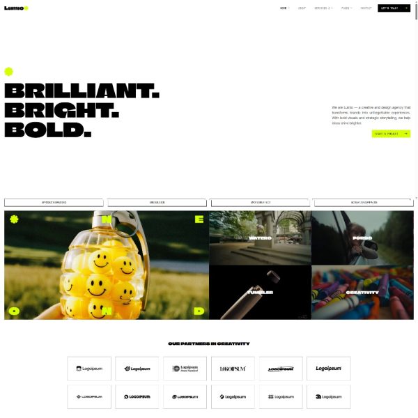 Lumio - Creative & Digital Agency Elementor Template