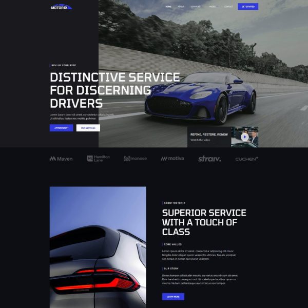 Motorix - Car Repair & Auto Service Elementor Template