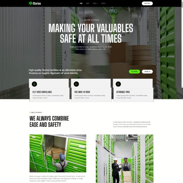 Storiva - Storiva Services Company Elementor Template