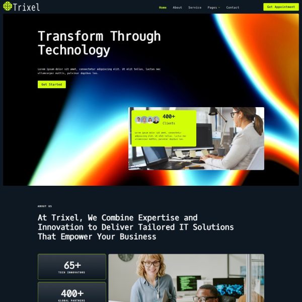 Trixel - IT Service Elementor Template