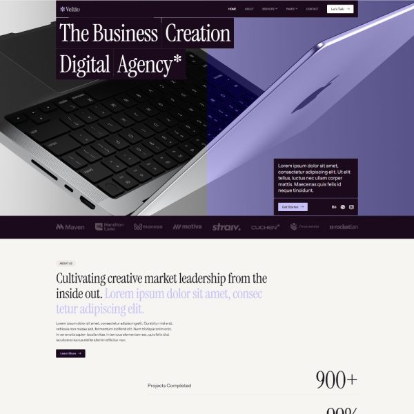 Veltio - Creative Digital Agency Elementor Template