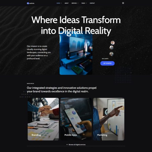 Creativio - Digital Marketing Agency & Portfolios Elementor Template