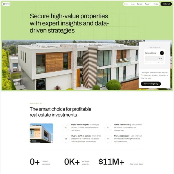Homixo - Real Estate & Property Investment Elementor Template